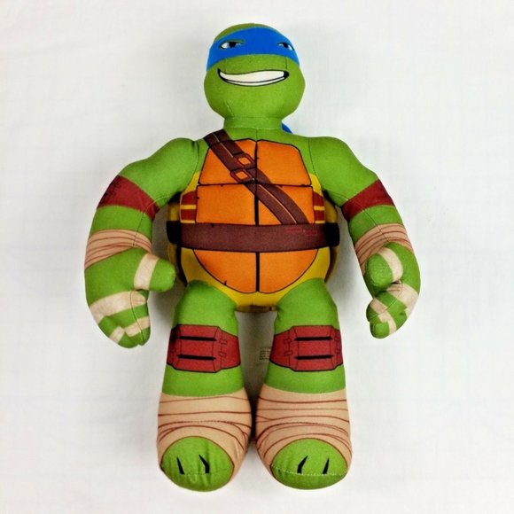 Teenage Mutant Ninja Turtles Leonardo Stuffed Talking Plush 16 Inch 2014 - Picture 6 of 6